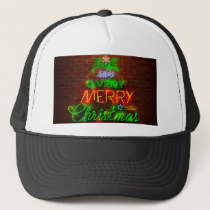 Gorra De Camionero Neon Tiene Una Feliz Navidad