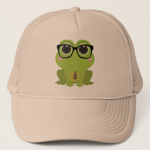 Gorra De Camionero Nerd de rana
