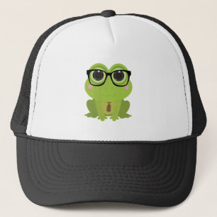 Gorra De Camionero Nerd de rana