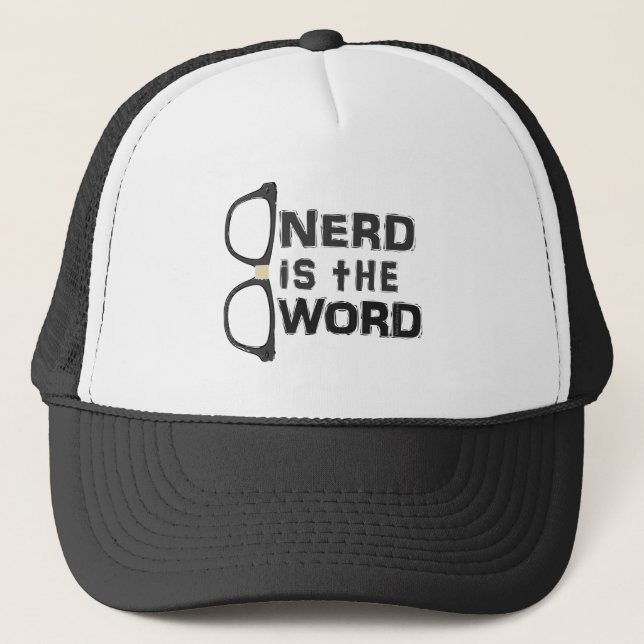 Gorra De Camionero Nerd es la palabra (Anverso)