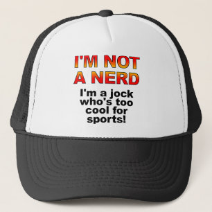 Gorra De Camionero Nerd Jock Funny Ball Cap Trucker Hat
