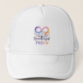 Gorra De Camionero Neurodivergente y Orgulloso Infinito Arcoíris