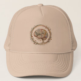 Gorra De Camionero Neurodiversidad Botánica Boho Floración Ecoterapia