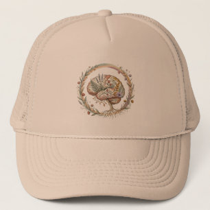 Gorra De Camionero Neurodiversidad Botánica Boho Floración Ecoterapia