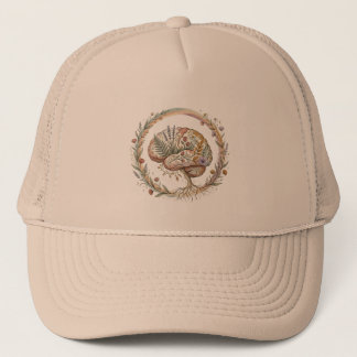 Gorra De Camionero Neurodiversidad Botánica Boho Floración Ecoterapia