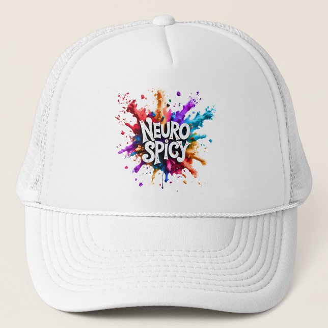 Gorra De Camionero NEUROSPICY neurodiversity autism adhd dyslexia (Anverso)