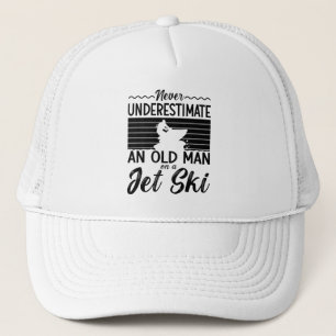 Gorra De Camionero Never Underestimate An Old Man Jet Skiing Jet Ski