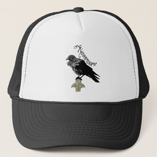 Gorra De Camionero Nevermore Raven (Anverso)