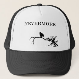 Gorra De Camionero Nevermore Raven Poem Edgar Allan Poe Design