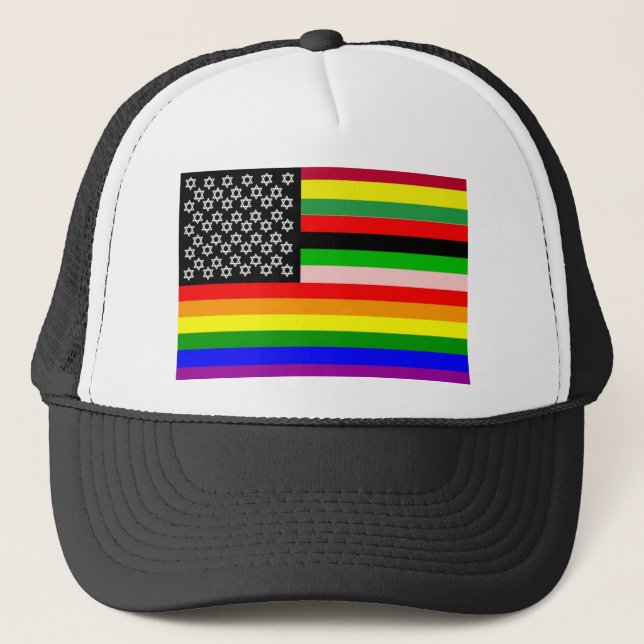 Gorra De Camionero New American Flag (Anverso)
