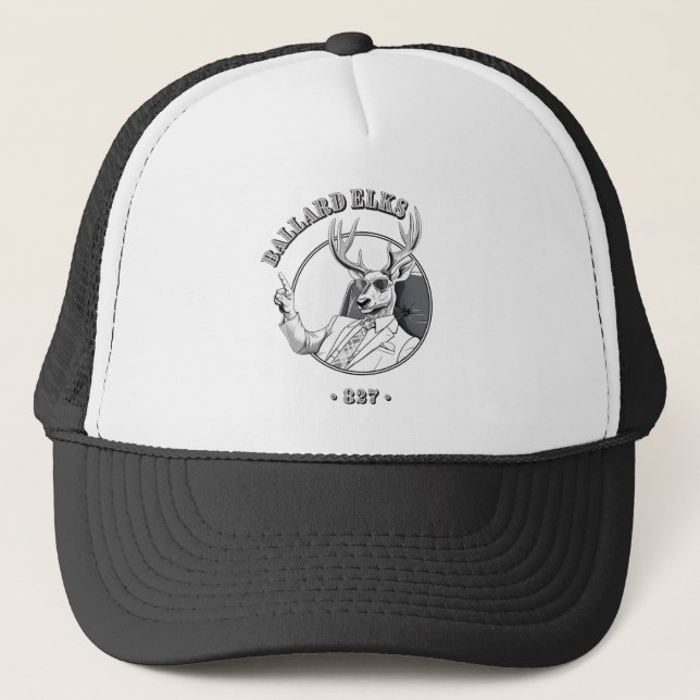 Gorra De Camionero NEW BAR FUNDRAISER Mr Guay Elk (Anverso)
