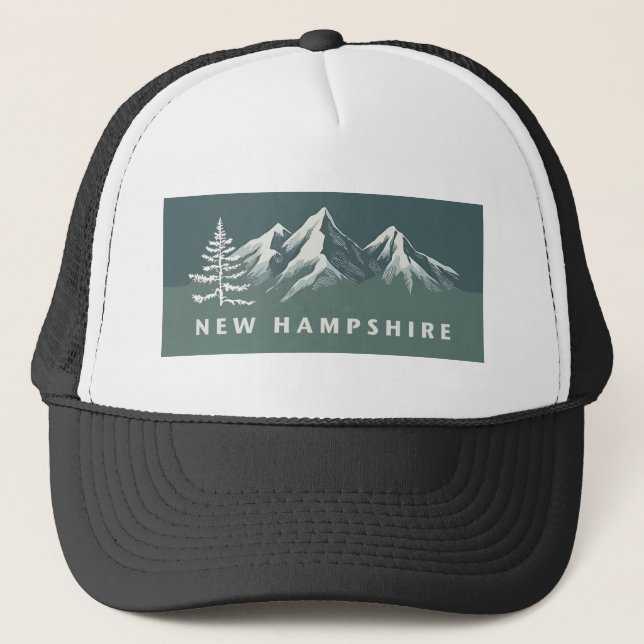 Gorra De Camionero New Hampshire Estados Unidos de América (Anverso)
