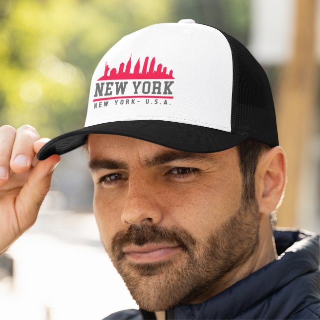 Gorra De Camionero New York City Beautiful Skyline (Subido por el creador)