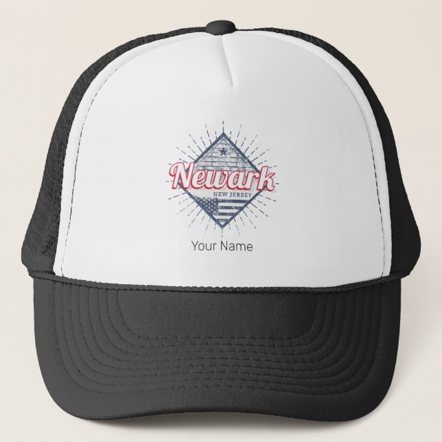 Gorra De Camionero Newark City New Jersey Estados Unidos (Anverso)