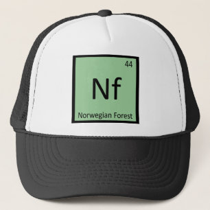 Gorra De Camionero Nf - Símbolo del Elemento Químico Gato del Bosque