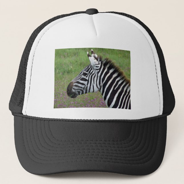Gorra De Camionero Ngorongoro Zebra Close-Up (Anverso)