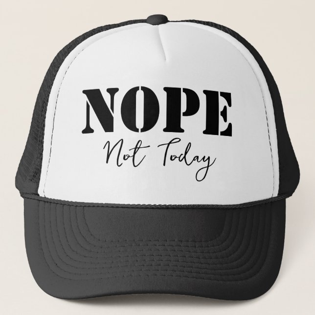 GORRA DE CAMIONERO NI DE BROMAS NO HOY (Anverso)