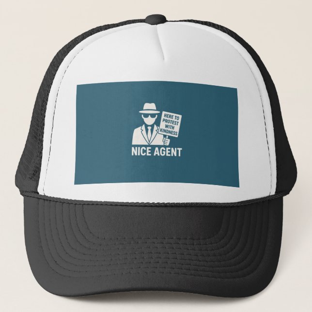 Gorra De Camionero Nice Agent – Kindness Agent Cap (Anverso)