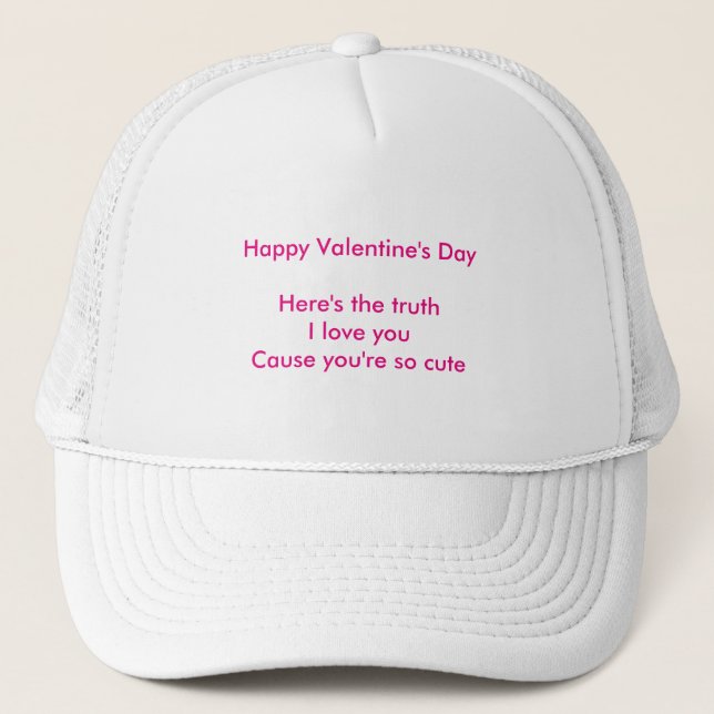 Gorra De Camionero Nieta nieta el día de San Valentín (Anverso)