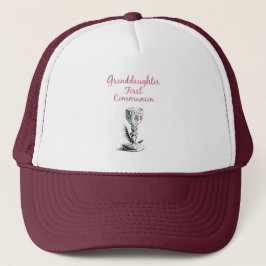 Gorra De Camionero Nieta primera comunión rosa, cáliz