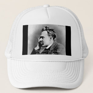Gorra De Camionero Nietzsche "Doesn't Kill U" Quote Gifts & Tees