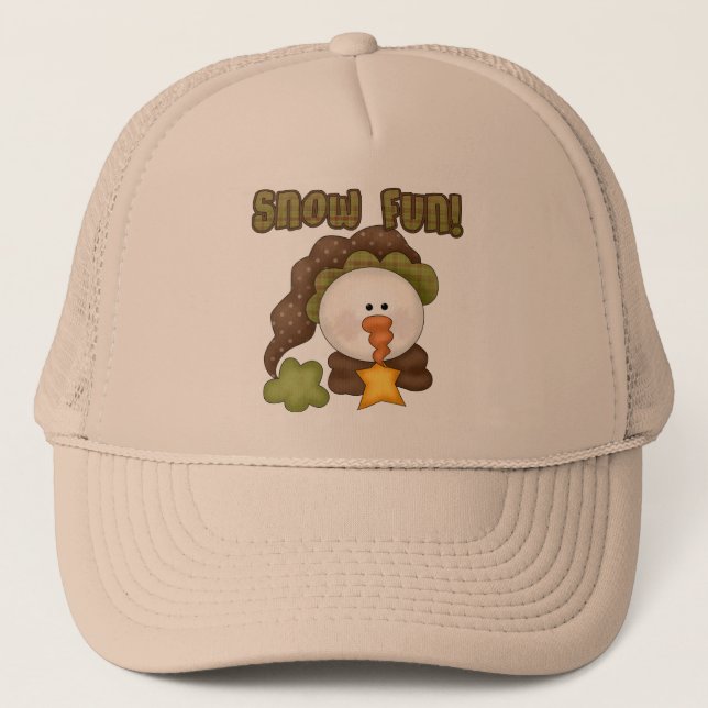 Gorra De Camionero Nieve divertida, camisetas y regalos (Anverso)