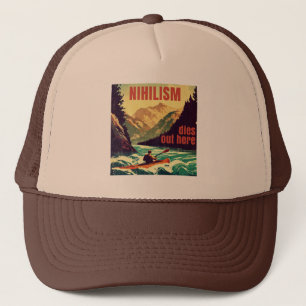 Gorra De Camionero Nihilismo muere aquí fuera Kayak