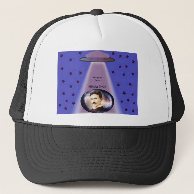 Gorra De Camionero Nikola Tesla - Genius (Anverso)