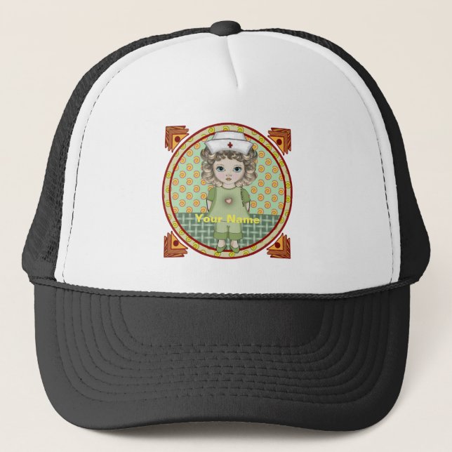 Gorra De Camionero Niña pequeña enfermera (Anverso)