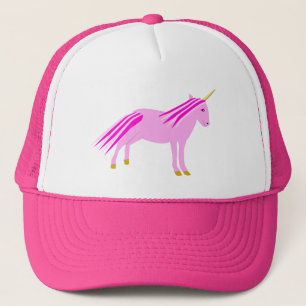 Gorra De Camionero Niña Rosa bonito Unicorn