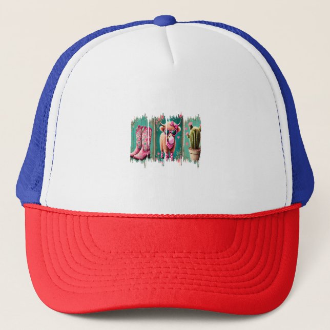 Gorra De Camionero Niña rosa Valentine, corazón (Anverso)