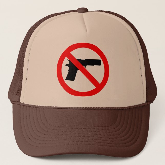 Gorra De Camionero Ningún arma anti de los armas (Anverso)