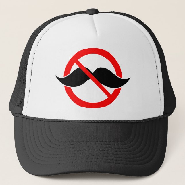 GORRA DE CAMIONERO NINGÚN BIGOTE - ANTI-MUSTACHE - AFEITE ESA COSA (Anverso)