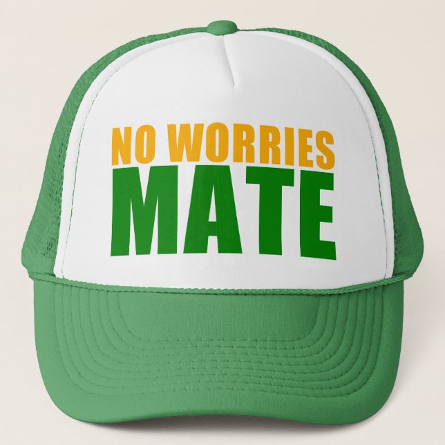 Gorra De Camionero ningún compañero de las preocupaciones (Anverso)
