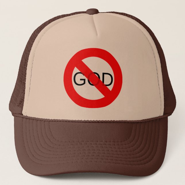 Gorra De Camionero Ningún dios anti de dios (Anverso)