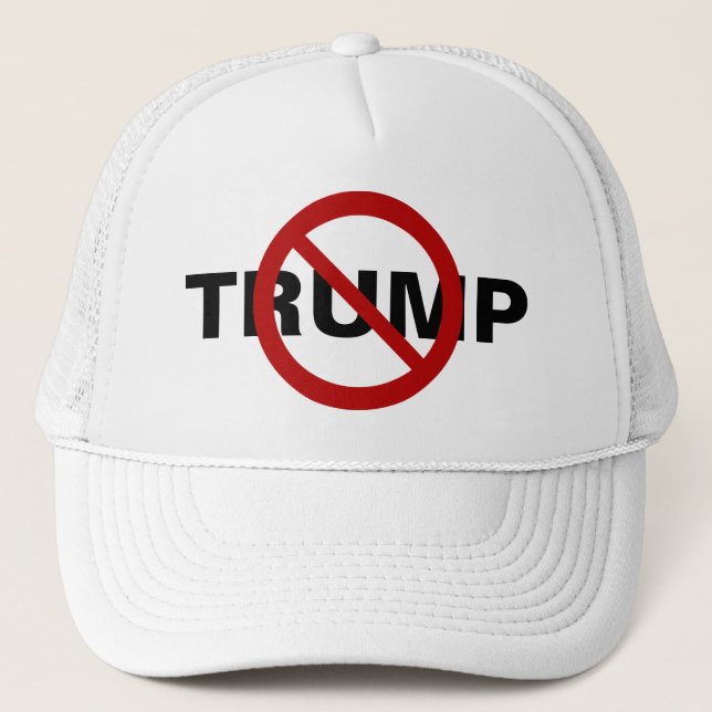 Gorra De Camionero Ningún nunca triunfo de Nyet Anti-Donald (Anverso)