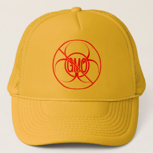 Gorra De Camionero Ningún peligro de los casquillos de GMO bio