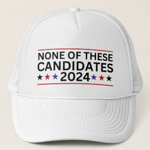 Gorra De Camionero Ninguno de estos candidatos 2024 humor sarcástico 