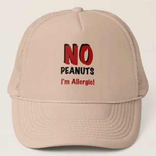 Gorra De Camionero NINGUNOS cacahuetes soy alérgico