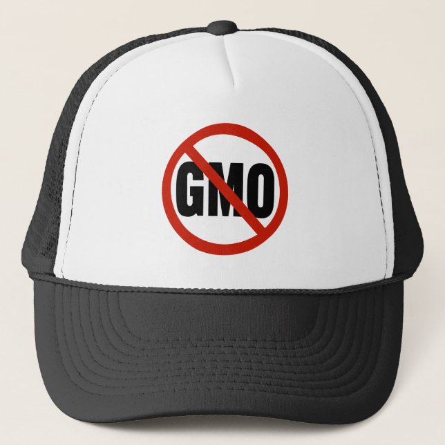 Gorra De Camionero NINGUNOS GMOs Anti-GMO (Anverso)