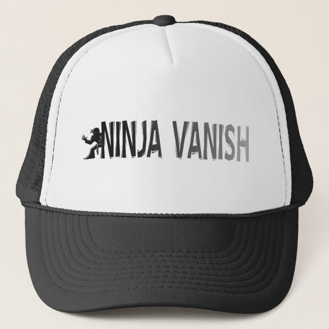 Gorra De Camionero "Ninja desaparece " (Anverso)