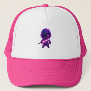 Gorra De Camionero Ninja Robótica Neon - Personaje de estilo Cyberpun