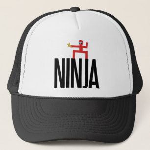 Gorra De Camionero Ninja Rojo