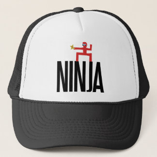Gorra De Camionero Ninja Rojo