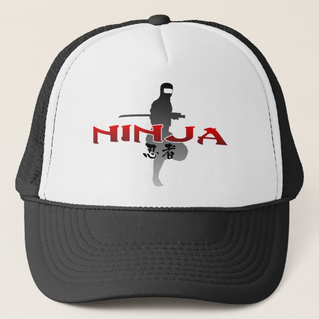 Gorra De Camionero Ninja Silhouette (Anverso)