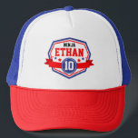 Gorra De Camionero Ninja Warrior Boys Birthday Party Name & Age<br><div class="desc">Is your child having a Ninja Warrior themed birthday party? How about you buy your special Ninja Boy this cool American Ninja Warrior Themed trucker cap with their Name and Age! Invite Central also sells matching, t-shirt, invitations and party decor for boys and girls. Check us out at invitecentral.com.au also....</div>