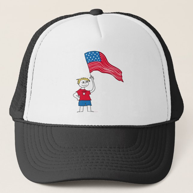 Gorra De Camionero Niño Americano (Anverso)