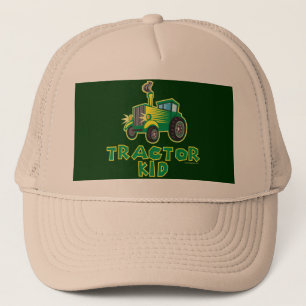 Gorra De Camionero Niño del Tractor Verde