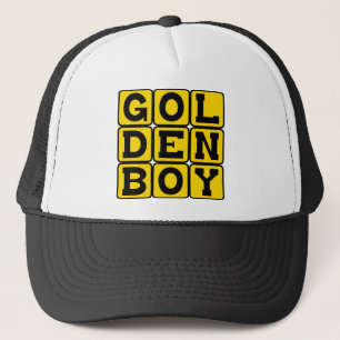 Gorra De Camionero Niño Dorado
