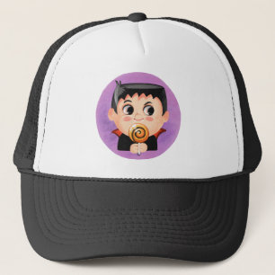 Gorra De Camionero Niño lindo con disfraz de Halloween vampiro
